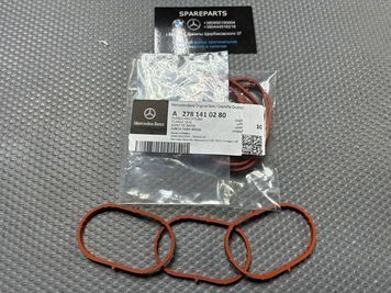 Прокладка колектора впускного (червона) Mercedes-Benz (A2781410280) A2781410280 фото